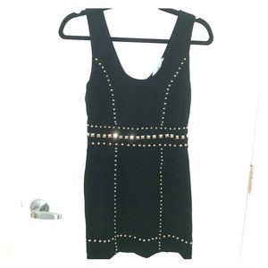 Studded bodycon dress